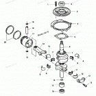 H0153S89A Коленвал и поршни