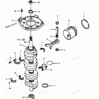 H1258I89B Коленвал и поршни