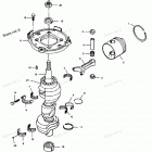 H0858I89B Коленвал и поршни