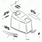 H1258G89E Engine Cover Maxum Models