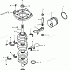 H1258F89D Коленвал и поршни