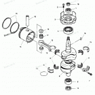 H0507L89B Коленвал и поршни