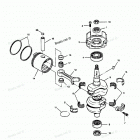 H0508F89D Коленвал и поршни
