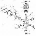 H0504P89B Коленвал и поршни