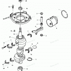 H0853F89G Коленвал и поршни