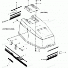 H0508J89B Engine Cover Spectrum & Bayliner Models