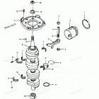 H1258F89C Коленвал и поршни