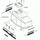 H0508M89B Engine Cover Spectrum & Bayliner Models