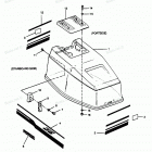 H0357G89C Engine Cover (blue Fin Models)