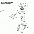 H0053S89A Starter Rewiind (88a Thru 89a Models)