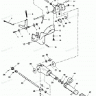 H0153S89A Tiller Handle And Throttle Linkage