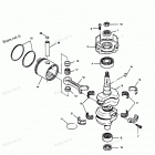 H0507F89D Коленвал и поршни