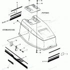 H0507F89B Engine Cover Spectrum & Bayliner Models