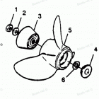 H1258G89D Straight Hub Props