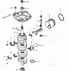 H1251B89B Коленвал и поршни