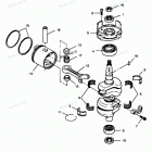 H0507H88C Коленвал и поршни