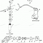 H0858M88B Parts Breakdown Tilt Cylinder, Trim Cylinder, Motor & Pu...