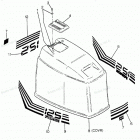 H1251F88B Engine Cover Bayliner Models