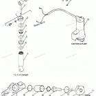 H1258M88B Parts Breakdown Tilt Cylinder, Trim Cylinder, Motor & Pu...
