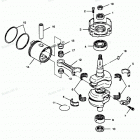 H0507R88D Коленвал и поршни