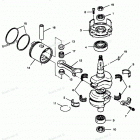 H0507N88C Коленвал и поршни