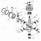 H0507F88C Коленвал и поршни