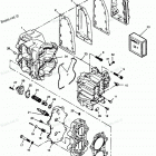 H0508V88D Cylinder Block, Head And Exhaust Chest Cover
