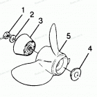 H1258V88B Straight Hub Props