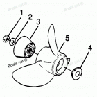 H0853X88B Straight Hub Props