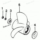 H0854H88B Flared Hub Props