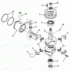 H0507Y88B Коленвал и поршни