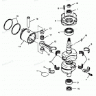 H0507T88C Коленвал и поршни