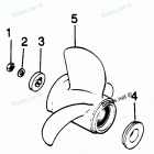 H0858M88B Flared Hub Props