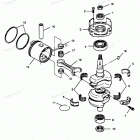H0508V88D Коленвал и поршни
