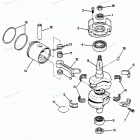 H0507V88B Коленвал и поршни
