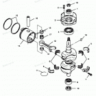 H0507X88D Коленвал и поршни