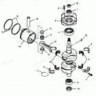 H0507C88D Коленвал и поршни