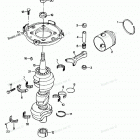 H0858V87B Коленвал и поршни