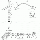 H0856X87B Parts Breakdown Tilt Cylinder, Trim Cylinder, Motor & Pu...