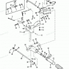 H0092S87A Tiller Handle And Throttle Linkage (84a-92b & Ser. # E00...