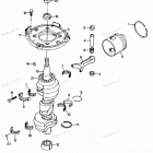 H0858F87B Коленвал и поршни
