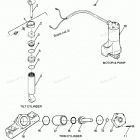 H0858V87B Parts Breakdown Tilt Cylinder, Trim Cylinder, Motor & Pu...