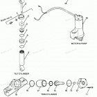 H0856C87B Parts Breakdown Tilt Cylinder, Trim Cylinder, Motor & Pu...