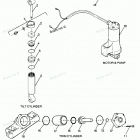 H0856F87B Parts Breakdown Tilt Cylinder, Trim Cylinder, Motor & Pu...