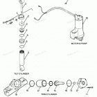 H0856Y87B Parts Breakdown Tilt Cylinder, Trim Cylinder, Motor & Pu...