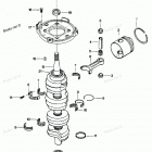 H1253X86A Коленвал и поршни