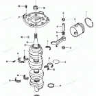 H1258F86D Коленвал и поршни