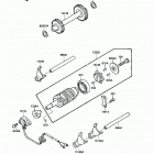 Bayou 220 (KLF220-A3) Change drum / shift fork