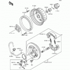 Bayou 300 (KLF300-B3) Задняя ступица колеса