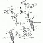 Bayou 220 (KLF220-A3) Задняя подвеска